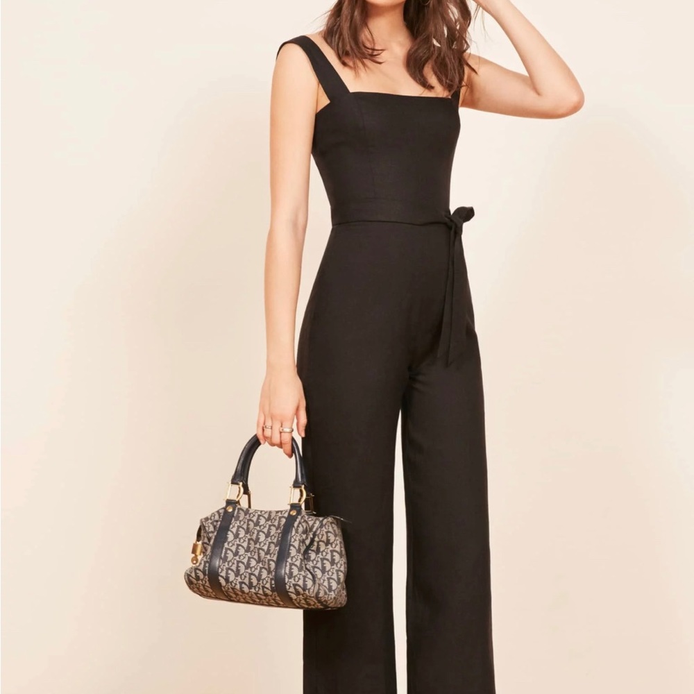 Reformation Birch linen jumpsuit 4P